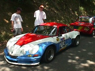 Bernard Delorme sur son Alpine A110 num�ro 213