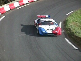 Roger Lhermet dans le virage 16 de la 3 �me mont�e