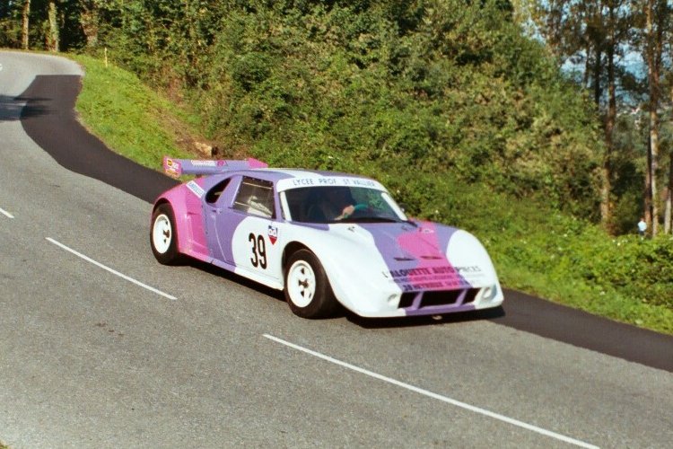 Albert Roque redescend après la montée d'essai chrono